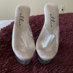 Ellie clear heels